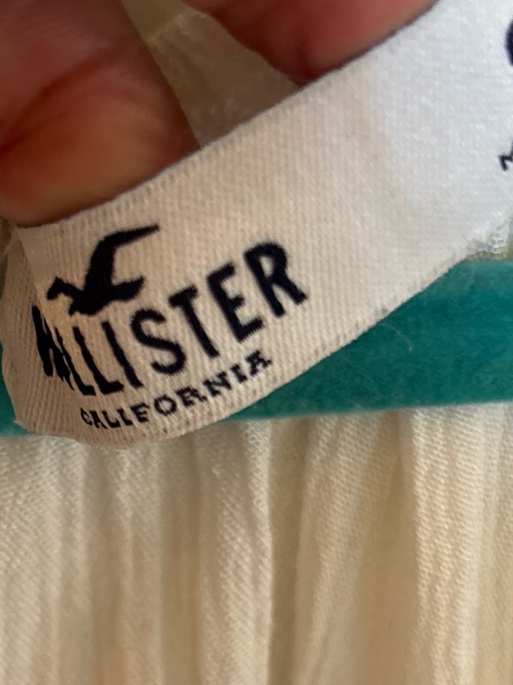 Hollister Cream Lace-Trim Peasant Tunic - Picture 2 of 3
